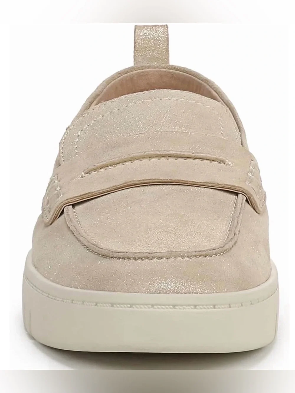 Vionic Women's Shimmery Beige Penny Loafer Size 8W